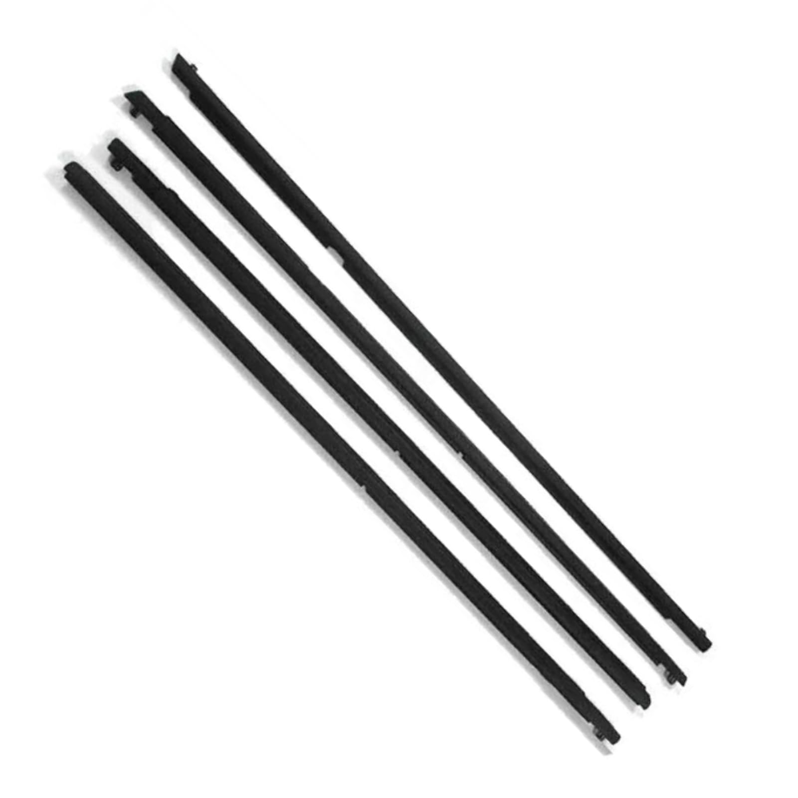 Diqxlgs One Color 4Pcs Window Weatherstrip For Mazda 3 2004-2009 Outer Glass Sealing Belts Strips Front Rear Windows Waterproof