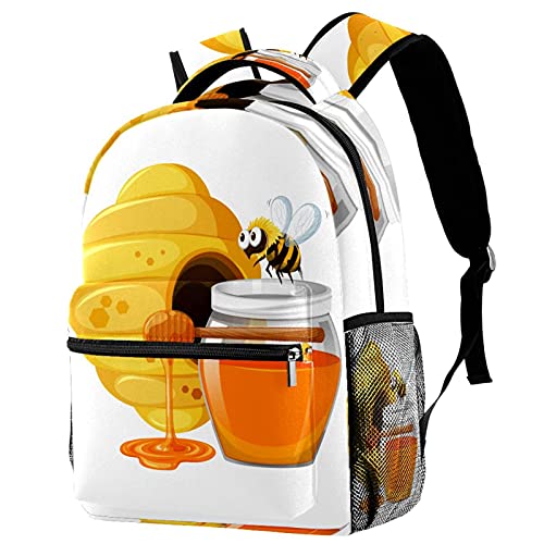 Sac à dos Bee Honey Boar-01 petit sac de voyage léger pour femme et enfant