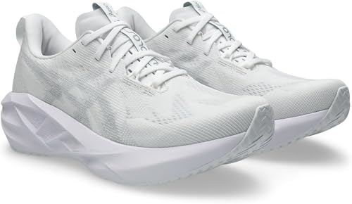 Asics Chaussures de Course NOVABLAST 5 pour Homme, Blanc/Gris piéedmont, 45 EU - 2
