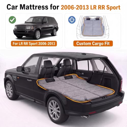 Image of Car Mattress for 2006-2013 Sport SUV, Upgraded Non-Inflatable Thickened Foam SUV Car Camping Mattress, Foldable Trunk Sleeping Pad Car Bed Mattress for Road Trips Camping Travel