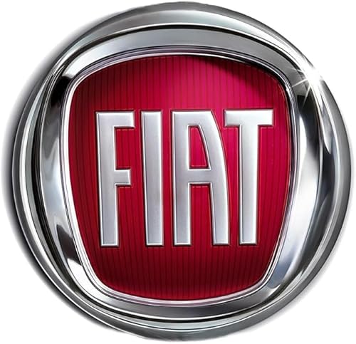 Fregio Stemma Logo Rosso Compatibile Con Fiat 500 Punto Multipla Panda Croma Anteriore 95 mm