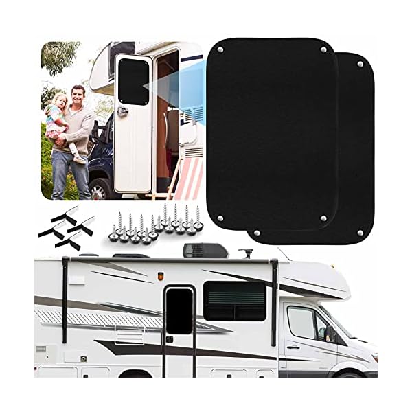 Aionep RV Door Window Shade Cover Camper Blinds Privacy Screen Window