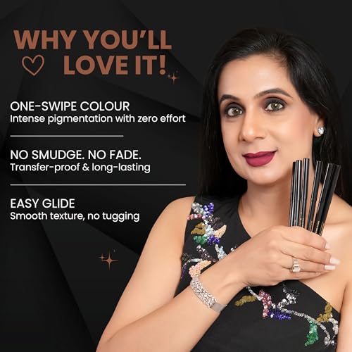 Image of Parul Garg Beauty Bold Define Shimmer Kajal | Smooth Glide Kajal for Eyelid & Lash Line | Long-Lasting, Smudge-Proof & a Dazzling Shine | Vegan & Cruelty-Free (Mrig)