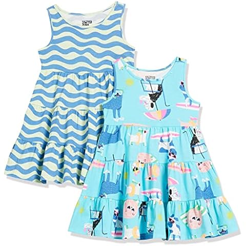 Amazon Essentials Vestidos de Punto escalonados sin Mangas (Pack de 2) Cover