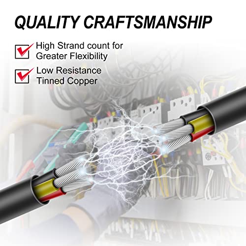 14 Gauge 3 Conductor Electrical Wire, 26.2Ft Black Pvc Case Stranded Low Voltage Led Cable,14Awg 3Pin Tinned Copper Hookup Wire, Flexible Extension Power Cord For Led Strips Lamp Lighting Automotive #TOP5