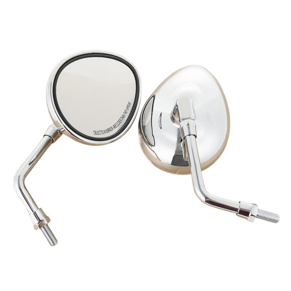 Rétroviseur latéral de 10 mm compatible avec Indian Scout Bobber Twenty 2023 Roadmaster Limited 2022 Chief Dark Horse 2017 Springfield 2019(Chrome)