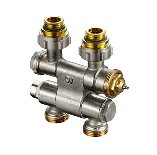 Oventrop OV Multiblock TF sobre radiador con giro IG 1/2