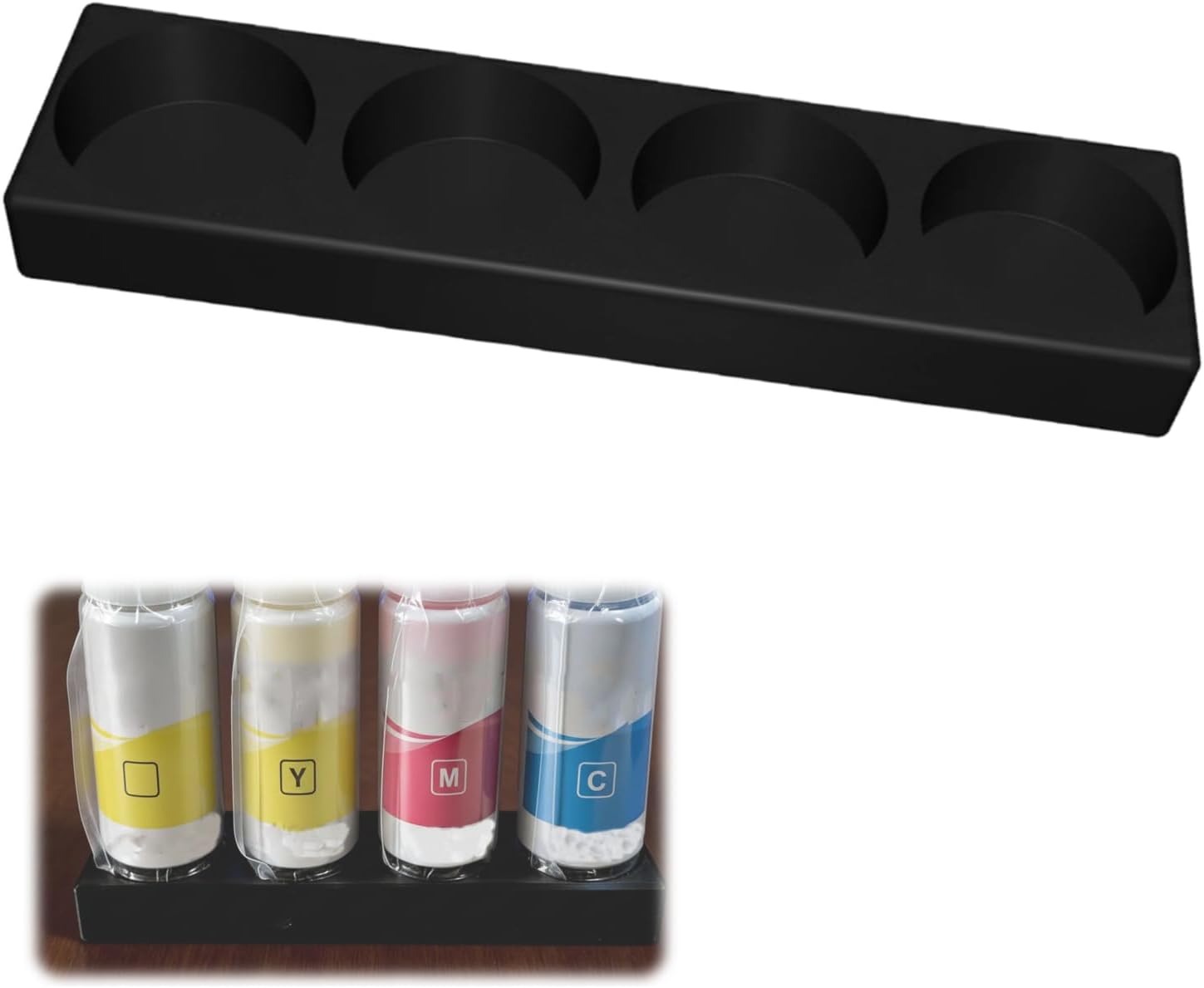 Ink Bottle Holder for Epson EcoTank 103 Ink, Desktop Organizer for Refill Bottles