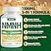 NMNH Supplement 1000mg - Nicotinamide Mononucleotide Alternative, Boost NAD+ with Liposomal Resveratrol & Nicotinamide Riboside NR, for Healthy Cellular, Aging, Energy, 120 Vegan Non-GMO Capsules