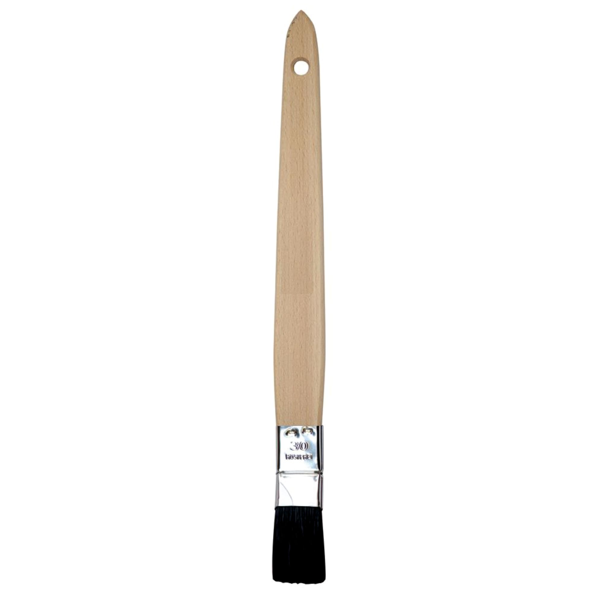 Plattpinsel 30 mm, gebogen 'Profi' Schwarze Borsten/Krt a 12 Stück