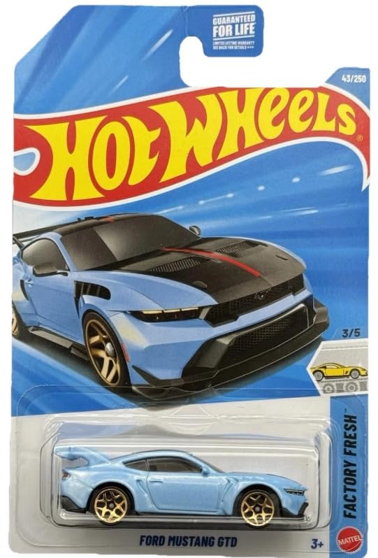 Hot Wheels Ford Mustang GTD [Gulf Blue] Factory Fresh 3/5 43/250 1:64 Scale Diecast Toy Vehicle