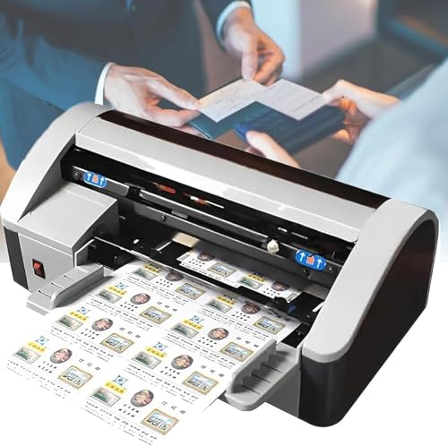 Cortadores automáticos de tarjetas de visita: cortadores de papel eléctricos para tarjetas de 90 x 54 mm, corte de 30-40 piezas por minuto, para negocios, invitaciones, membresías