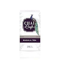 Vista 1 de Chai Craft Masala Chai - Té súper delicioso con 20 hierbas y especias indias Cúrcuma, Ashwagandha, semillas de lino, tulsi, regaliz y brahmi