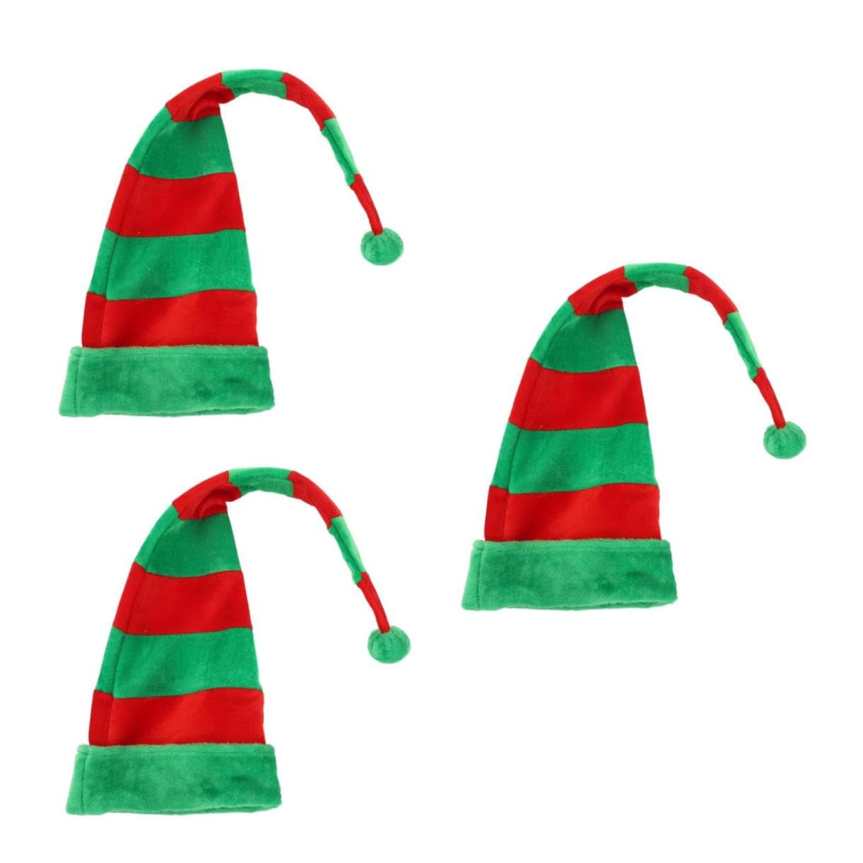 Gadpiparty 3 Pz Cappello Da Elfo Rosso e Verde Lunghi Cappelli Di Babbo Natale Cappelli Di Babbo Natale Per Adulti Novità Divertenti Cappello Da Festa Modellazione
