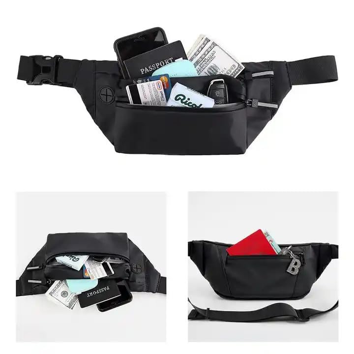 Image of EZ Living 1pcs Waist Bag for Men & Women Adjustable for Chest Bag for Travel Hiking Choosing The Best Waist Bag