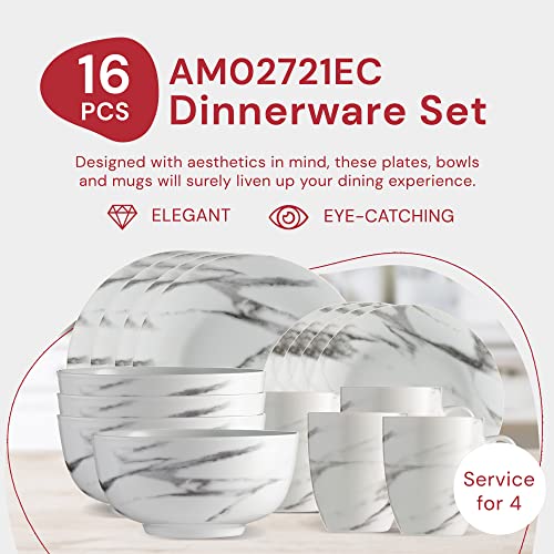 Marble Plates and Bowls Sets, Modern Dinnerware Set, Kitchen Dinnerware
