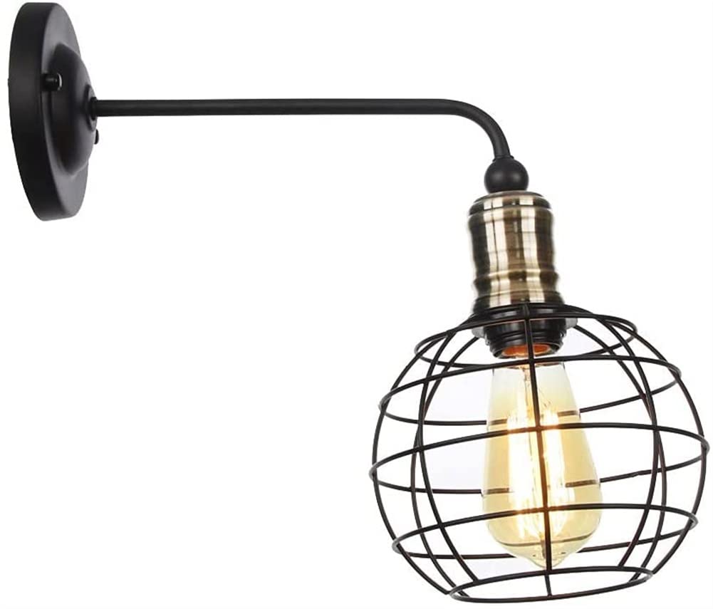 Kinkiet Ścienny Vintage Industrial Creative Z Kloszem Latarni, Wysięgnikiem, Oświetleniem Ściennym - Rustykalny Kinkiet Ścienny Vintage, Do Wystroju Domu, Wezgłowia, Łazienki, Sypialni, Domu Wiejskie