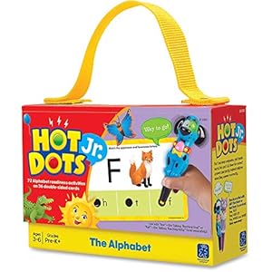Educational Insights Hot Dots Jr. The Alphabet Flash Card Set, Homeschool Learning Workbooks, 72 Preschool…
