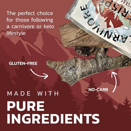 Carnivore Crisps Beef Liver – Nutrient-Dense Beef Liver Crisps | Meat + Salt Only | Zero Carb, High Protein Snack | 1.5 oz (Pack of 3) - Thumbnail 5