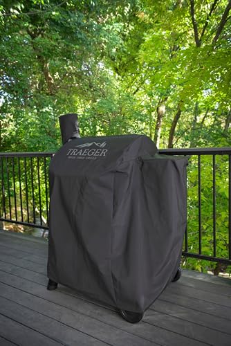 Traeger Grills BAC503 Grillabdeckung in voller Länge Grillzubehör - Pro 575/ Pro 22, Schwarz