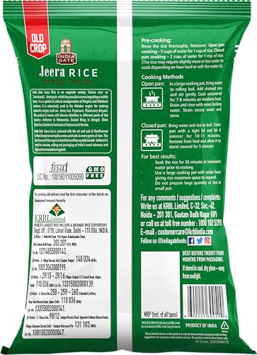 Image of India Gate Jeera Rice, 1kg (Pack of 3)