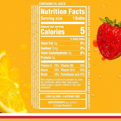 Image of Sparkling Ice, Strawberry Lemonade Sparkling Water, Zero Sugar Flavored Water, with Vitamins and Antioxidants, Low Calorie Beverage, 17 fl oz Bottles (Pack of 12)