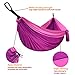 Gold Armour Camping Hammock - XL Double Hammock Portable Hammock Camping Accessories Gear for Outdoor Indoor with Tree Straps, USA Based Brand (Fuchsia and Pink)