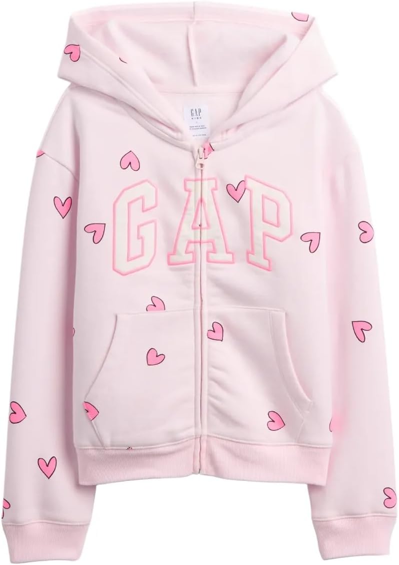 girls Logo Fz Hooded Sweatshirt