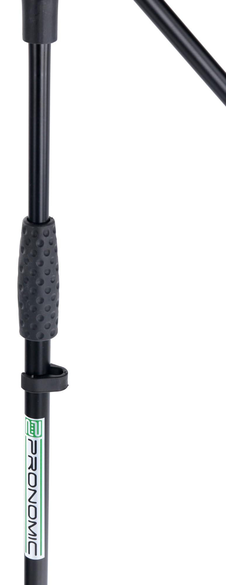 Pronomic 00030675 MS-116 Stojak na Mikrofon, Czarny, do 155 cm, 2.1 kg