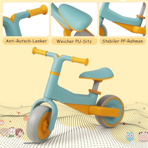 GOPLUS Kinder Laufrad, Lauflernrad mit 2 Räder, Balance Fahrrad mit begrenzter Lenkung & höhenverstellbarem Sitz, leichtes Lauflernrad für Baby von 18-48 Monate bis zu 25kg – Bild 6