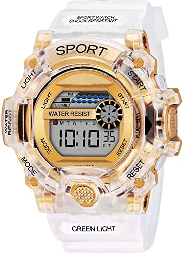 See full amazon price history chart for TIMOR Golden Dail Transparent Silicone Strap Automatic Waterproof Multi-Fuction Digital Watch for Men TIMOR Golden Dail Transparent Silicone Strap Automatic Waterproof Multi-Fuction Digital Watch for Men (B0CYND8CTG) Amazon Price History, Amazon Price Tracker