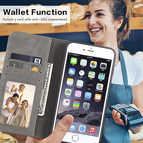 Shantime For Htc U23 Case, Leather Wallet Case With Cash & Card Slots Soft Tpu Back Cover Magnet Flip Case For Htc U23 Pro thumb #2