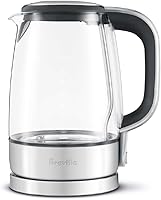 Breville Crystal Clear Kettle BKE595XL - 57oz Shock-Resistant Glass Electric Kettle, BPA-Free, Auto Shut-Off, 10-Year Warranty