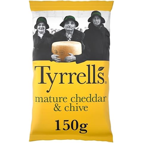 Tyrrells Crisps Mature Cheddar & Chive 150G Cover