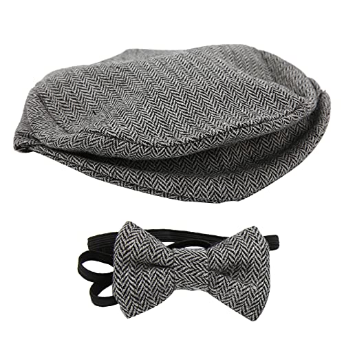 Tenues de photo de bébé : kit chapeau gentleman noir anti-irritation