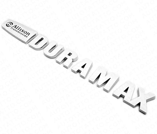 Miniatura 10 de Duramax - Emblemas de insignia de 2 piezas en cromo con azul para modelos Silverado, Sierra y Canyon 2007-2020, apto para capó, compatible con