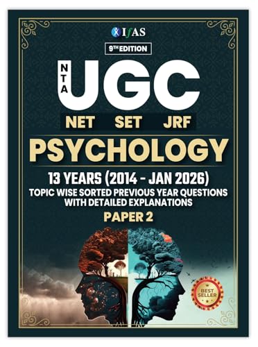 Image of UGC NET Psychology Book 2026 | 12 Years (2014 - Jan 2026) Previous Year Solved Papers with Detailed Explanations | Paper 2 PYQ Book for NTA UGC NET /JRF & SET Psychology Exams | IFAS
