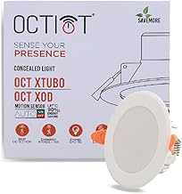 octiot 10W Motion Sensor Light, Motion Sensor Concealed LED Light Auto On/Off Downlight, False Ceiling Light, Cool White, OCT-XTUBO-picture-10
