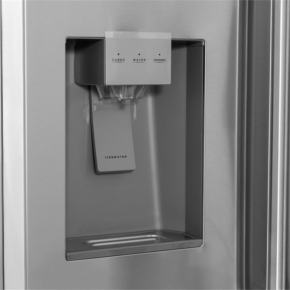 Pemberly Row 36" Standard Depth Freestanding French Door Refrigerator, 28.9 Cu. Ft. Total Capacity, Ice And Water Through Door, Electronic Temperature Control, Stainless Steel Finish on Fridge.com - View 6