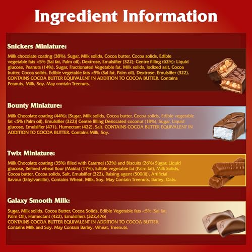 Image of Snickers Mixed Minis Rakhi Chocolate Gift Tin, Assorted Chocolate Gift Box for Raksha Bandhan with Snickers, Galaxy, Twix & Bounty, 133g