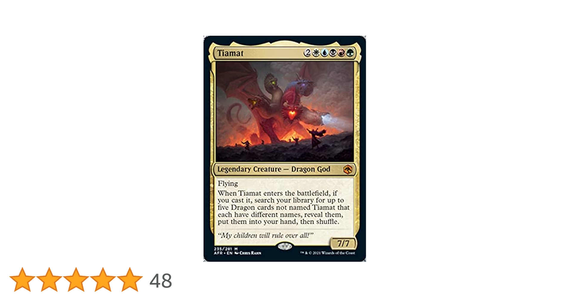 Amazon.co.jp: Magic: the Gathering - Tiamat (235) - The