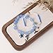 2 Pcs Mermaid Bracelets Set Beaded Mermaid Charm Bracelets Mermaid Gifts for Her (Mermaid Bracelet Blue)
