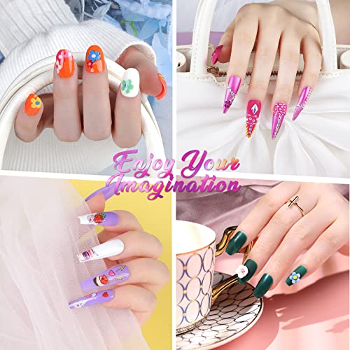 Natural Coffin Nail Tips Kit, Teenitor Long Coffin Nails Tips Full Cover Fake Nails Tips For Acrylic Nails, 600Pcs Long Ballerina Acrylic Nail Tips With Glue, Acrylic Nail Clipper, Nail Stand For Diy False Nails #TOP6