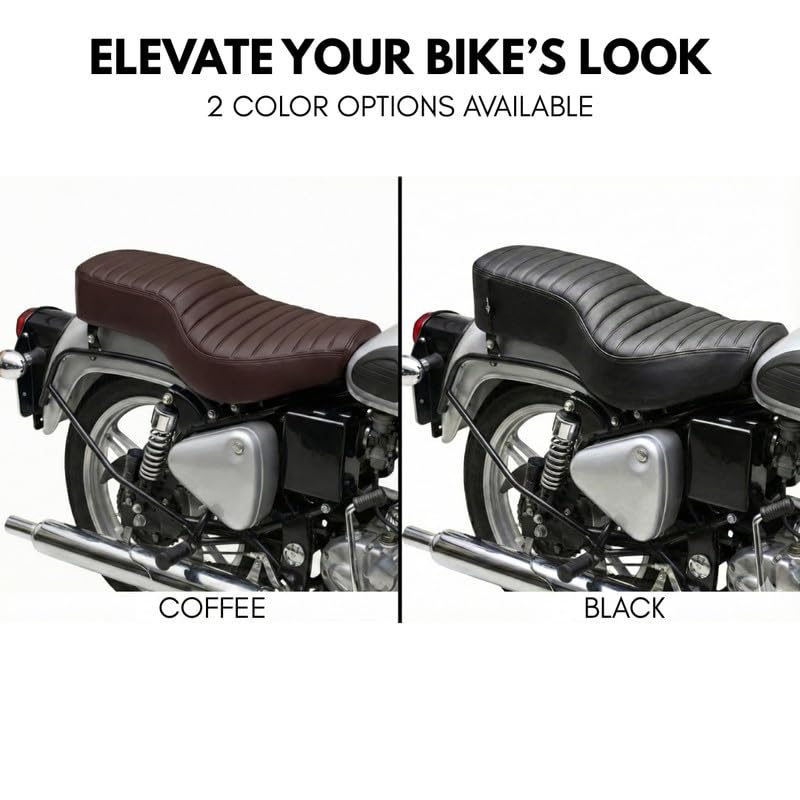 Image of Neodrift Premium Bike Seat Cover for Enfield Hunter 350 /650 (All Black)
