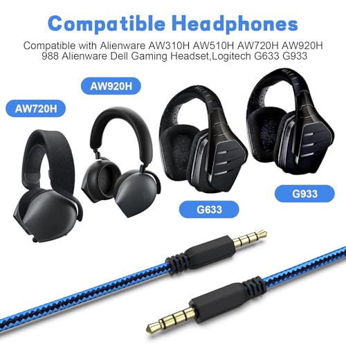 Cable Auxiliar Jack 3.5mm Compatible Alienware 2 m Azul miniatura 2
