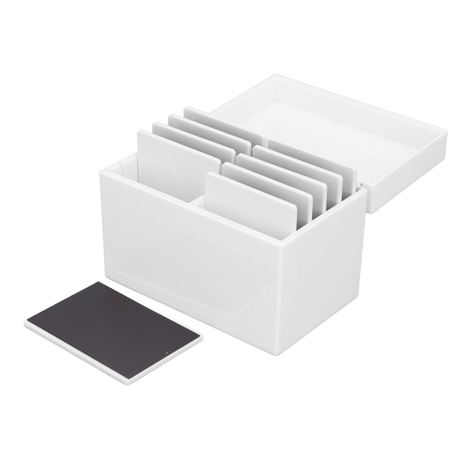 Scatola Portaciglia in Acrilico a 10 Strati per Espositore per Vassoi Ciglia, Fondo Magnetico con Supporto per Pallet di Colla, Organizzatori e Contenitore per Ciglia per Saloni di Bellezza