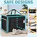 Petskd Side Expandable Extra Large Cat Carrier with Litter Box Area, 24