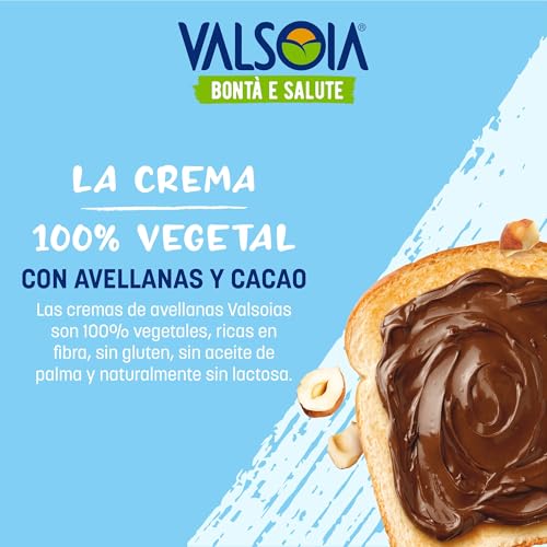 Miniatura 3 de Valsoia - Crema Vegetal De Avellanas, 100 Vegetal, Rica En Fibra, Sin Gluten Ni Aceite De Palma, Naturalmente Sin Lactosa, También Ideal Para Veganos, Vegetarianos Y Celíacos, 4 Paquetes De 200g
