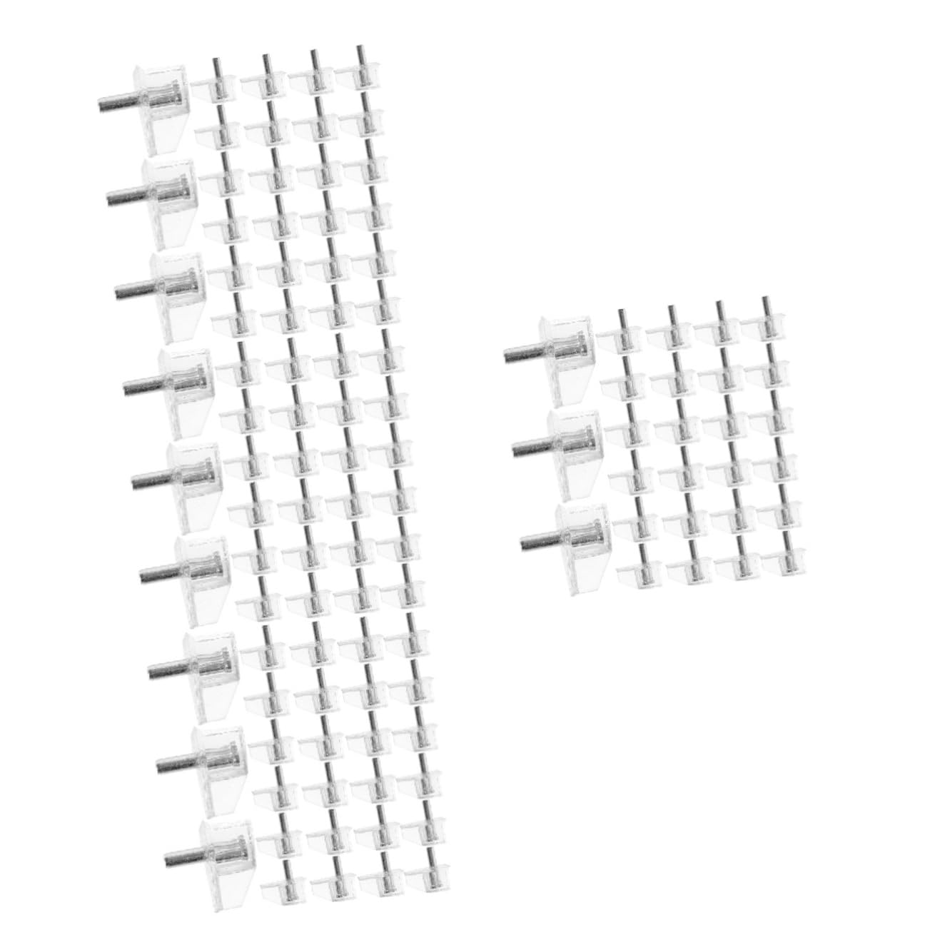 4 Set Chiodi Reggimensole Piolo Staffa Fai Da Te Piolo Staffa Stabile Supporto Per Scaffali Fai -da -te Piolo Dello Scaffale Della Libreria Acciaio Inossidabile 100 Pezzi * 4