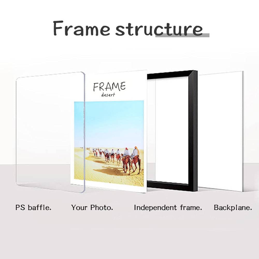 Fotorahmen Personalisiertes Geschenk Massivholzwand 26,5 × 38cm Lila